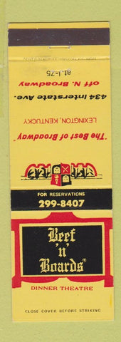 Matchbook Cover - Beef n Boards Dinner Theatre Lexington KY