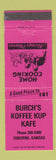 Matchbook Cover - Busch's Koffee Kup Kafe Osborne KS