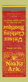 Matchbook Cover - Noah's Ark Clothing Boutique North Miami Beach FL