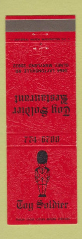 Matchbook Cover - Toy Soldier Restaurant Olney MD