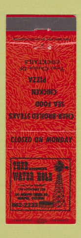 Matchbook Cover - Thee Water Hole Restaurant Murphy OR pizza