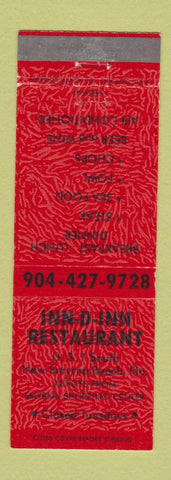 Matchbook Cover - Inn D Inn Restaurant New Smyrna Beach FL