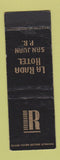 Matchbook Cover - La Rada Hotel San Juan Puerto Rico WEAR
