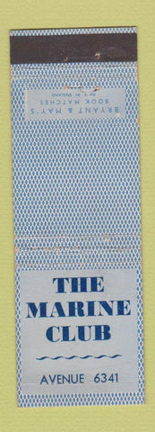 Matchbook Cover - Marine Club London? Bryant and May UK England