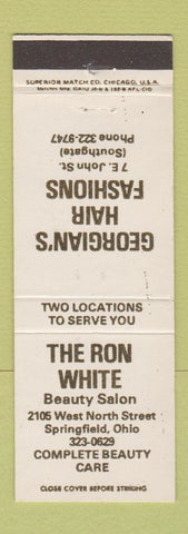 Matchbook Cover - Ron White Beauty Salon Srpingfield OH WEAR