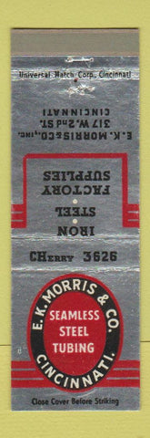 Matchbook Cover - EK Morris Steel Tubing Cincinnati OH