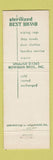 Matchbook Cover - Bowman Bros Rags Los Angeles CA