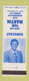 Matchbook Cover - Tom MARtin State Rep Disctrict 47 Election