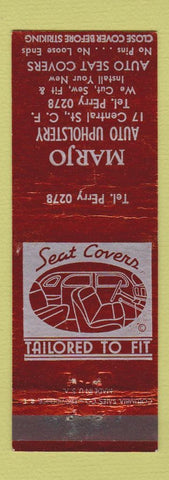 Matchbook Cover - Marjo Auto Uphostery