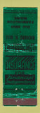 Matchbook Cover - Richard Bell Insurance Farmington ME WEAR