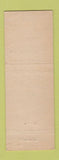 Matchbook Cover - Lakes Real Estate Tacoma WA