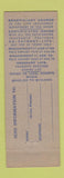 Matchbook Cover - United JR Order American Mechanics Union Philadelphia PA