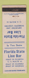 Matchbook Cover - Florida State Line Bar GA FL