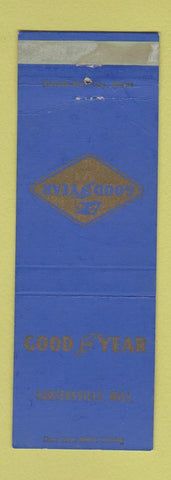 Matchbook Cover - Goodyear Tires Cartersville Safety Lit Match WEAR