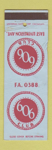 Matchbook Cover - 606 Club Columbus OH POOR
