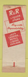 Matchbook Cover - R&R Cocktail Lounge Jacksonville FL WEAR