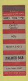 Matchbook Cover - Palmer Bar