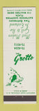 Matchbook Cover - The Grotto Syracuse NY restaurant