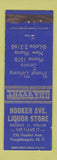 Matchbook Cover - Hooker Ave Liquor Store Poughkeepsie NY
