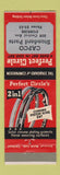 Matchbook Cover - Perfect Circle Piston Rings Dunkirk NY