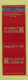 Matchbook Cover - Molesta Flowers Grand Rapids MI WEAR