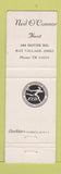 Matchbook Cover - Neil O'Connor Flowers Bay Village OH