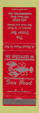Matchbook Cover - The Oyster Bar Warrington FL