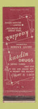 Matchbook Cover - Kasdin's Drug Stores Miami FL
