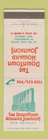 Matchbook Cover - Howard Johnson's Hotel New Orleans LA