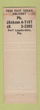 Matchbook Cover - Cellar Key Liquor Fort Lauderdale FL