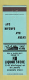 Matchbook Cover - Nu Liquor Store