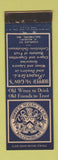 Matchbook Cover - Hoopper McGaw Liquor Grocery imports Baltimore MD