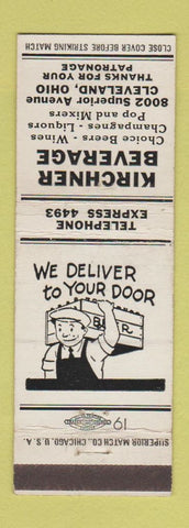 Matchbook Cover - Kirchner Beverage Clevelnad OH