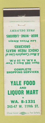 Matchbook Cover - Yale Food and Liquor Mart