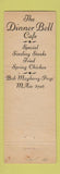 Matchbook Cover - Dinner Bell Restaurant Seattle WA