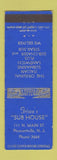 Matchbook Cover - Frisco's Sub House Pleasantville NJ