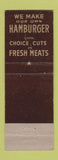 Matchbook Cover - Stew Harrisons Fountain Hamburgers