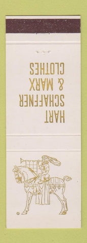 Matchbook Cover - Hart Schaffner Marx Men's Clothes Utica NY