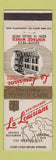 Matchbook Cover - Le Louisiane French Restaurant New Orleans LA girlie
