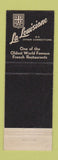 Matchbook Cover - Le Louisiane French Restaurant New Orleans LA girlie