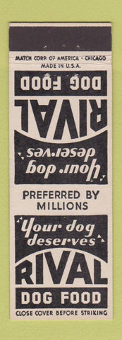 Matchbook Cover - Rival Dog Food