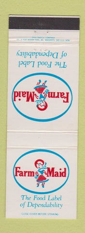 Matchbook Cover - Farm Maid Food Label