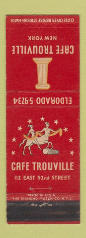 Matchbook Cover - Cafe Trouville New York City girlie