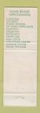 Matchbook Cover - Picwic Shop Women's Clothes