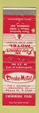 Matchbook Cover - Drake Motel Indianapolis Pine Manor Dunreith