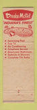 Matchbook Cover - Drake Motel Indianapolis Pine Manor Dunreith
