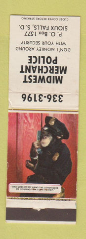 Matchbook Cover - Midwest Merchant Police Sioux Falls SD WEAR
