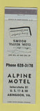 Matchbook Cover - Alpine Motel Abingdon VA