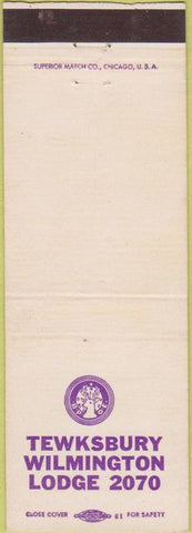 Matchbook Cover - Matchbook Cover Elks Club Tewksbury Wilmington MA