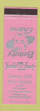 Matchbook Cover - Cherry Hill Hair Salon NJ? Girlie PINK
